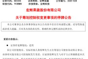 丽江明日停牌！又一A股，筹划控制权变更